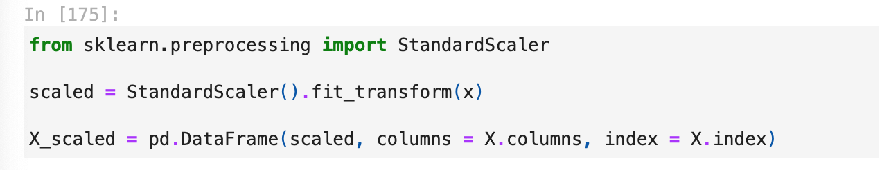 Standard Scaler Picture